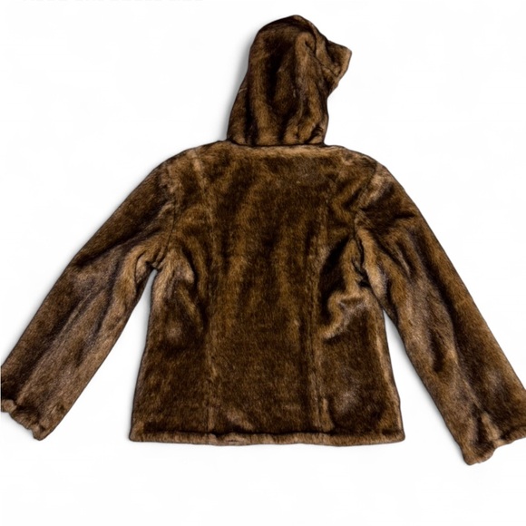 Braetan Faux Fur Brown Jacket - Picture 2 of 5